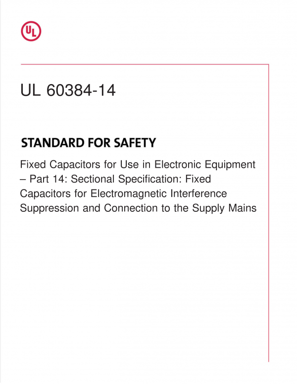 UL 60384-14 PDF UL 60384-14 PDF